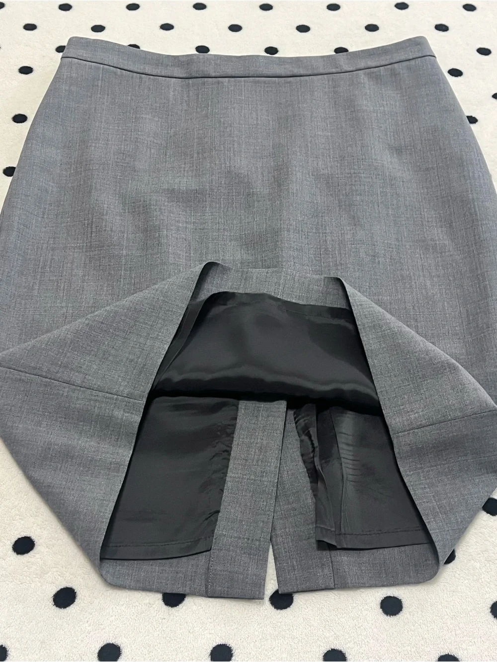 J. Crew No. 2 Pencil Skirt in Italian Stretch Wool Gray Size 2_3